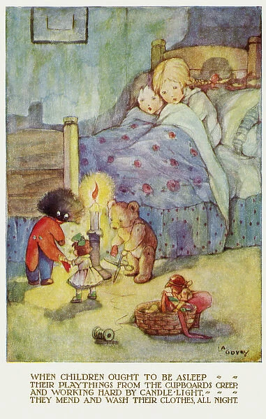 Bedtime. Pub: Humphrey Milford, Postcards for the Little Ones