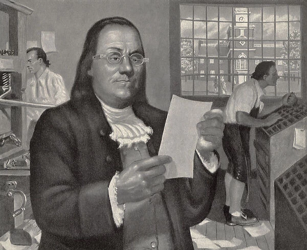 Benjamin Franklin at Work Date: 1948