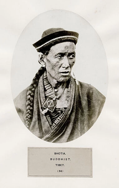 Bhotia, Buddhist, Tibet. Bhotiya or Bhot