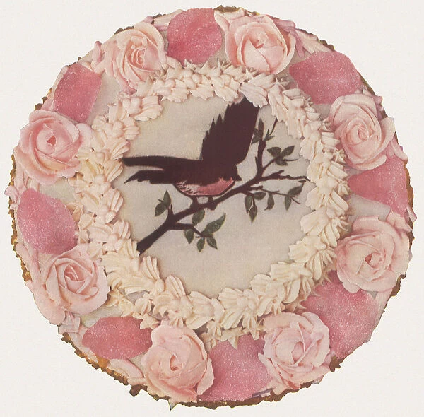 Bird and Roses Cake Date: 1935