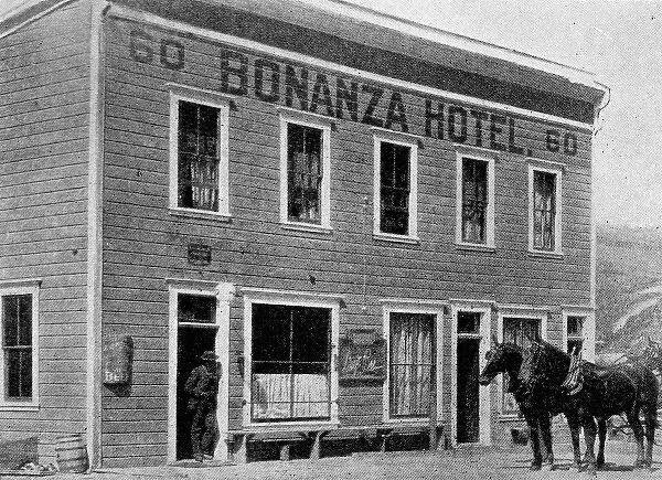 Bonanza Hotel, on the south of the Klondike River, Alaska