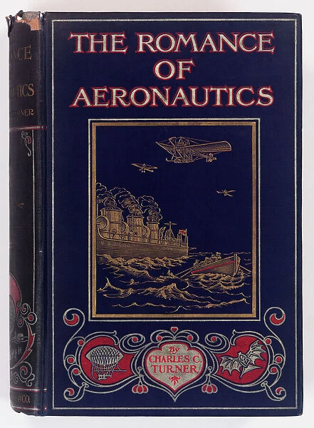 Book cover design, The Romance of Aeronautics