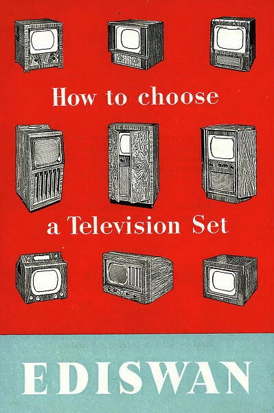 Booklet cover, Ediswan TV sets