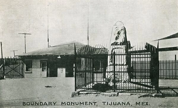 Boundary Monument between USA and Mexico - Tijuana