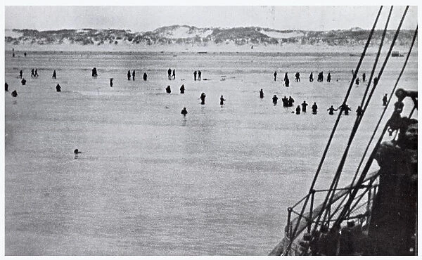 Bray Dunes, near Dunkirk, during the evacuation, WW2
