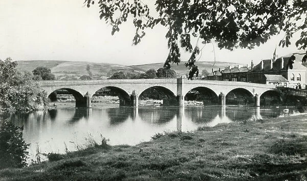 The Bridge, Builth Wells - Frith postcard c. 1950