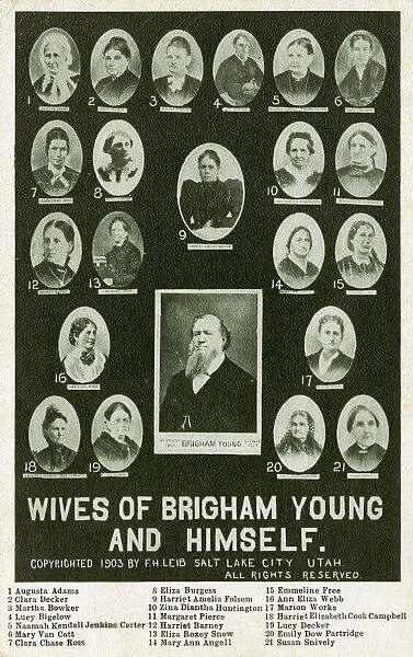 Brigham Young - Mormon Leader and Wives