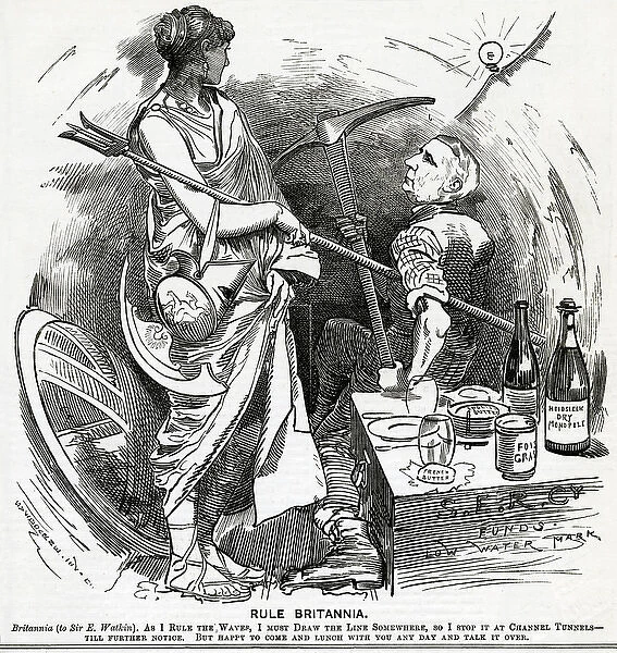 Britannia decides against the Channel Tunnel 1882