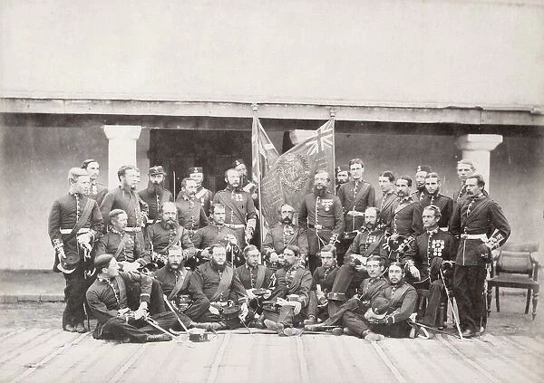 British army India, 1860s 101st Regiment Rawal Pindi 1864