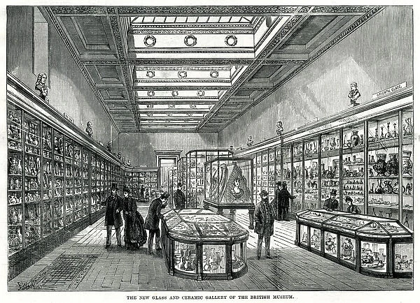 British Museum - glass and ceramic gallery 1888