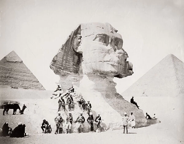 British soldiers at the Sphinx Egypt