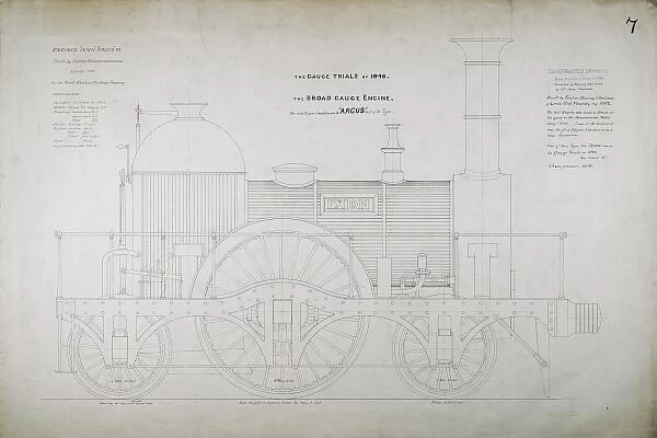 Broad gauge locomotive built by Fenton, Murray and Jackson
