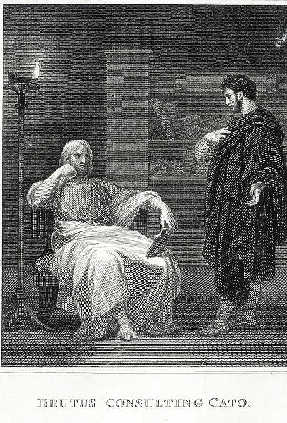 Brutus consulting Cato
