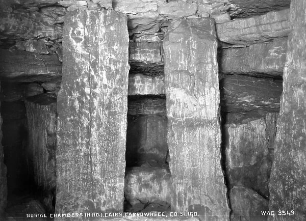 Burial Chambers in No. I. Cairn, Carrowkeel, Co. Sligo