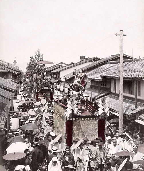c. 1880s Japan - festival procession