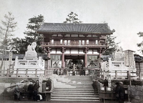 c. 1880s Japan - the Gion shrine Kyoto