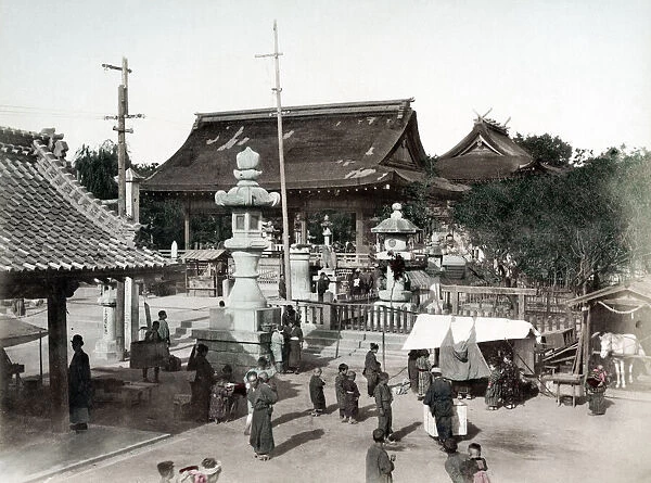 c. 1880s Japan - Nanko temple Kobe