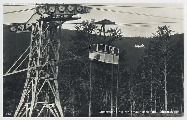 Cable car on Schauinsland mountain, Germany