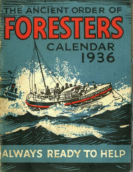 Calendar cover, The Ancient Order of Foresters