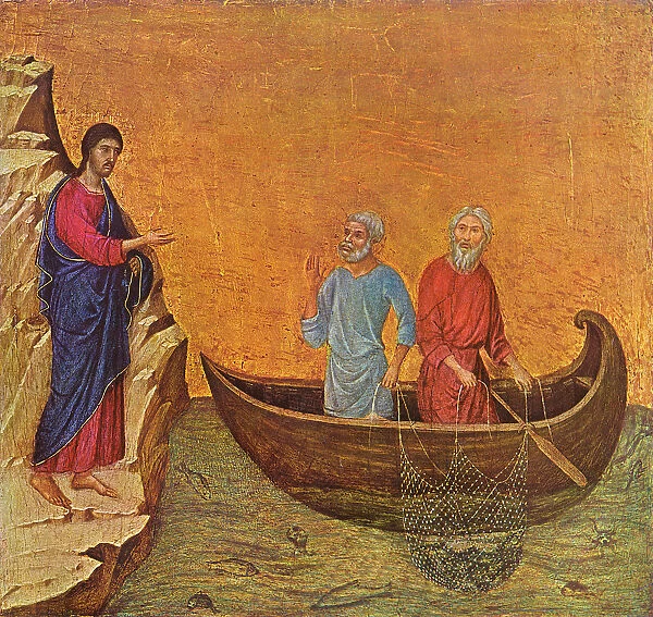The Calling of Peter and Andrew by Duccio di Buoninsegna