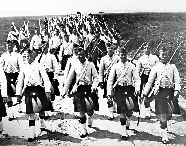 Cameron Highlanders during WW1