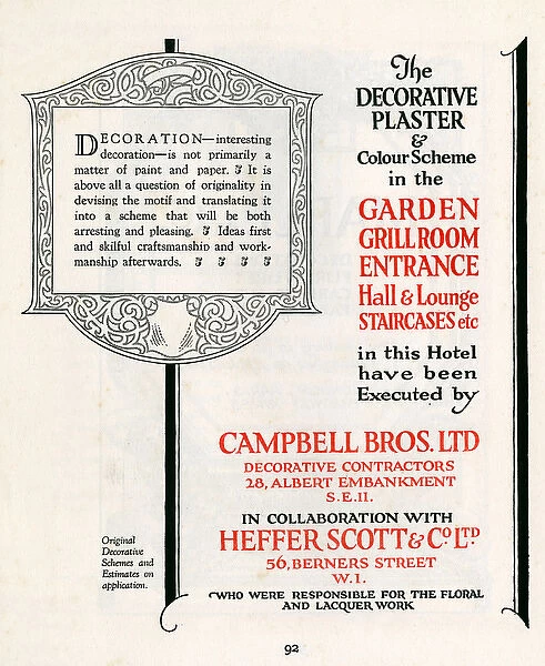Campbell Bros Ltd. advertisement