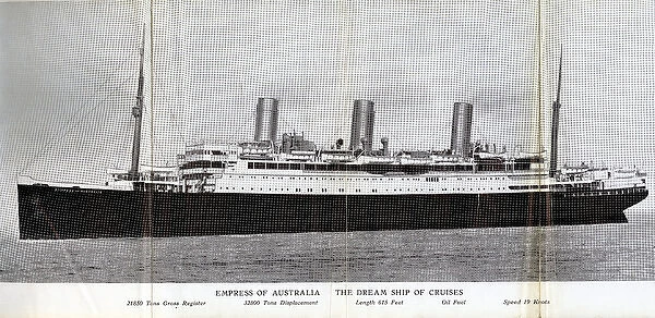Canadian Pacific cruise liner, Empress of Australia
