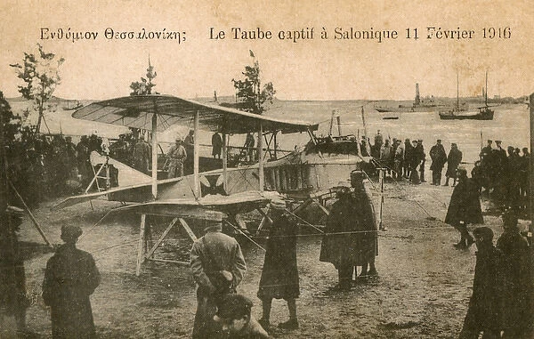 Captured German Taube Biplane - Thessaloniki
