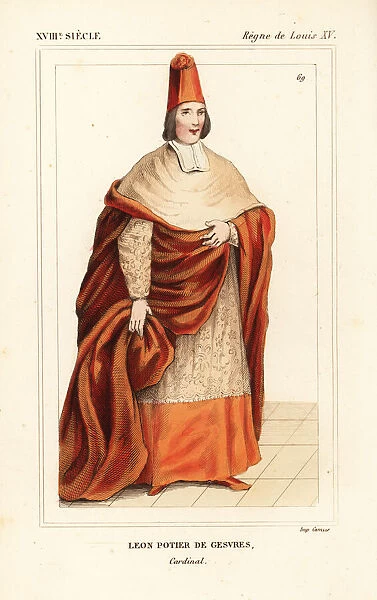 Cardinal Leon Potier de Gesvres, Bishop of Bourges b. 1656
