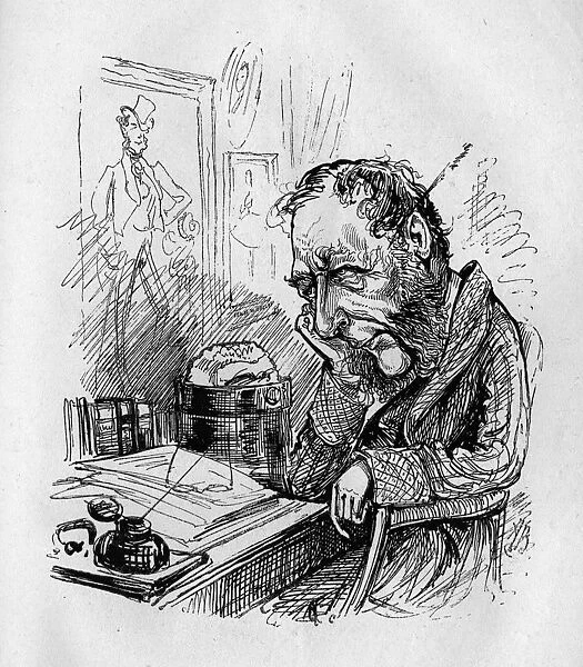 Caricature of William Ballantine, Serjeant-at-law