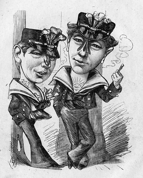 Caricatures of Prince Albert Victor and Prince George