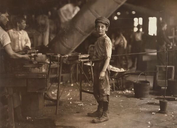 Carrying-in boy in Alexandria Glass Factory, Alexandria, Va