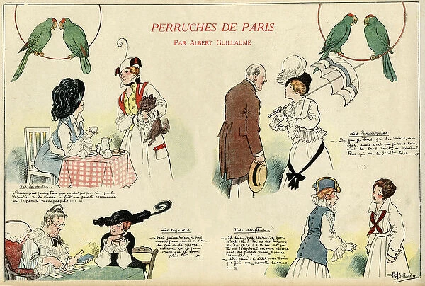 Cartoon, Parrots of Paris, WW1