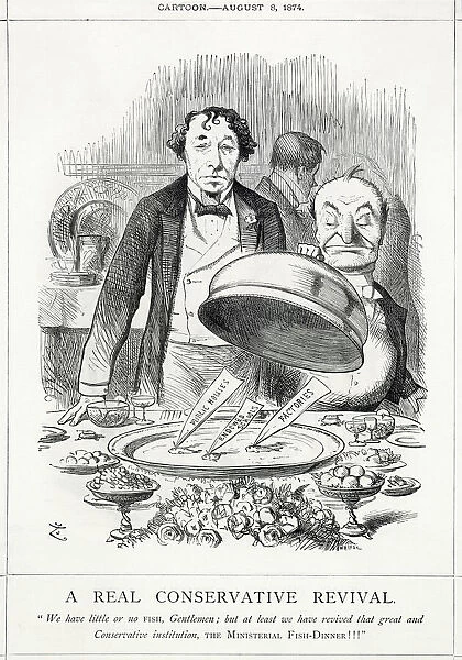 Cartoon, A Real Conservative Revival (Disraeli)