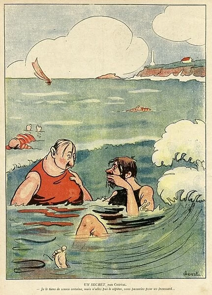 Cartoon, A Secret, WW1