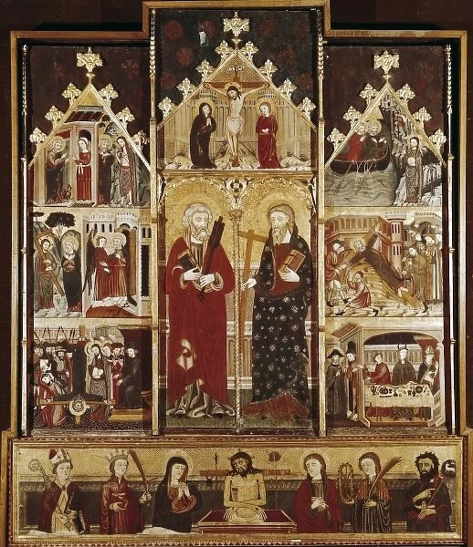 CASTELLFOLLIT, Master of (before 1400). Altarpiece