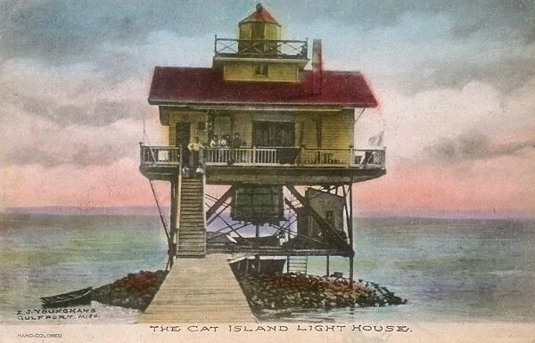 Cat Island Lighthouse, Mississippi coast, USA