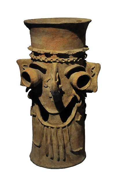 Censer with the image of the god Tlaloc. Ceramic