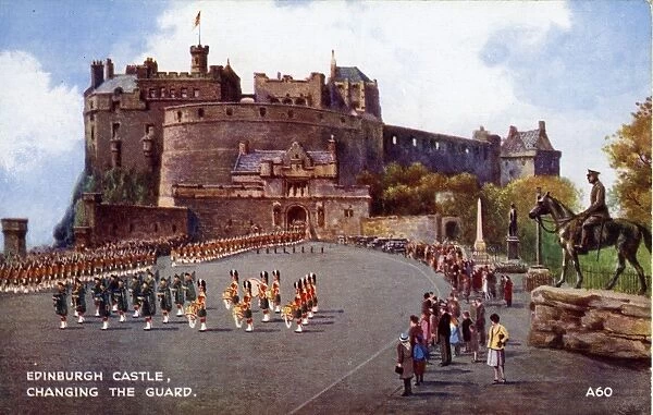 Changing the Guard, Edinburgh Castle, Midlothian