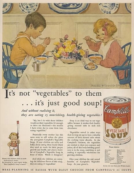 Children Eating Soup