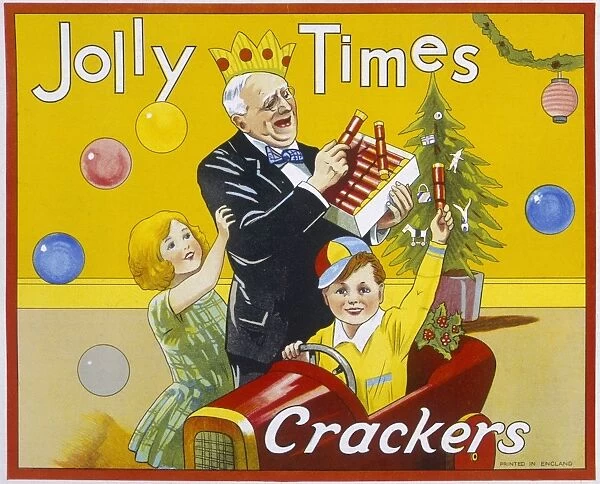 Christmas Cracker box label