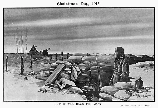 Christmas Day, 1915 by Bairnsfather