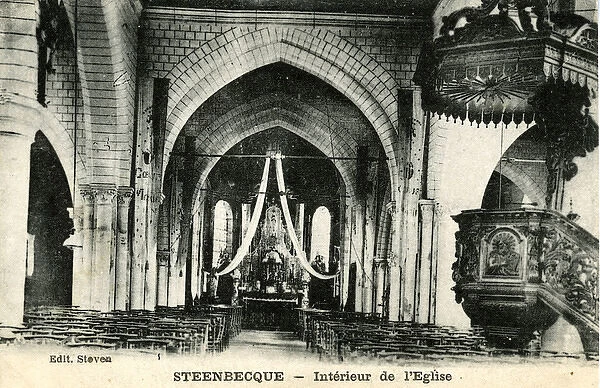 Church Interior, Steenbecque, Nord-Pas-de-Calais
