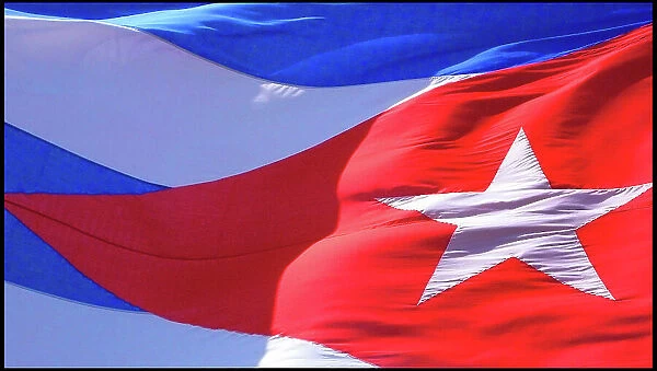 Close-up of Cuban flag