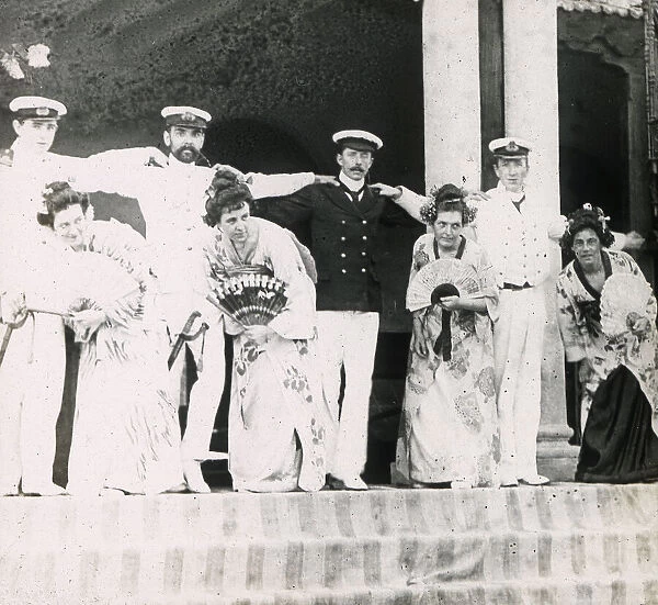 Colonial group performing The Geisha on ocean liner