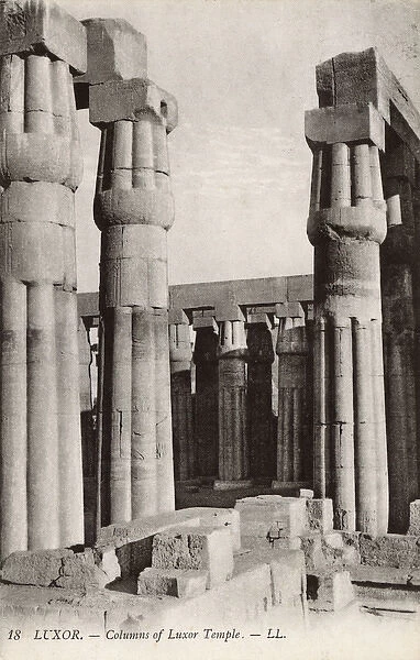 Columns of the Luxor Temple, Egypt