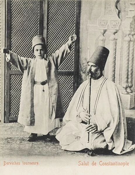 Constantinople - Young child practising whirling