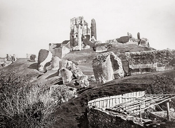 Corfe Castle, Dorset, c. 1880 s