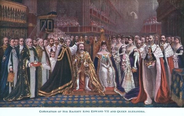 The coronation of King Edward VII and Queen Alexandra