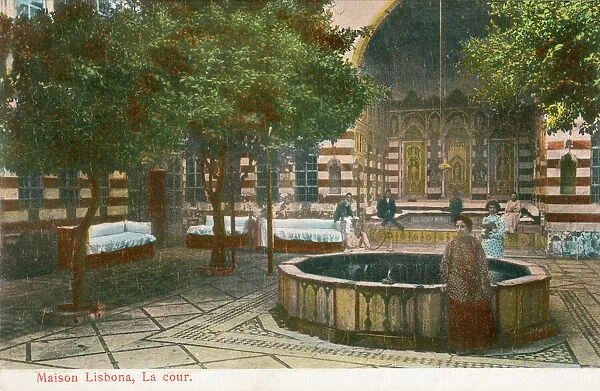 Court of Maison Lisbona in Damascus, Syria